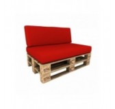 Funda para Cojín de Asiento 120x80 cm para Palets Impermeable – Rojo Funda para Cojín de Asiento 120x80 cm para Palets Impermeable – Rojo