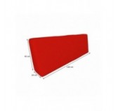 Set de 2 Fundas de Cojín Impermeable para Palets: 1x 120x80 cm +1x 120x40 cm, Rojo