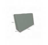 Funda para Cojín de Respaldo Lateral 60x40 cm para Palets Impermeable – Gris Funda para Cojín de Respaldo Lateral 60x40 cm para Palets Impermeable – Gris