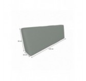 Funda para Cojín de Respaldo 120x40 cm para Palets Impermeable – Gris Funda para Cojín de Respaldo 120x40 cm para Palets Impermeable – Gris