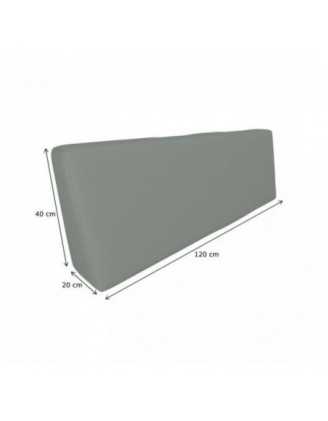 Funda para Cojín de Respaldo 120x40 cm para Palets Impermeable – Gris