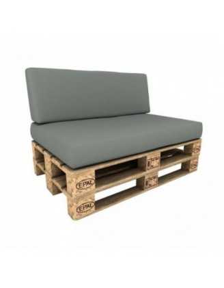 Funda para Cojín de Respaldo 120x40 cm para Palets Impermeable – Gris