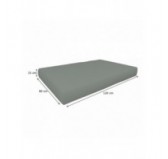 Set de 2 Fundas para Cojines de Palets Impermeable: 1x 120x80 cm + 1x 120x40 cm – Gris Set de 2 Fundas para Cojines de Palets Impermeable: 1x 120x80 cm + 1x 120x40 cm – Gris
