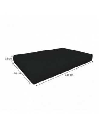 Set de 2 Fundas para Cojines de Palets Impermeable: 1x 120x80 cm + 1x 120x40 cm – Antracita