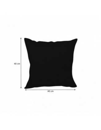 Funda para Cojín Decorativo 40x40 cm para Palets Impermeable – Negro