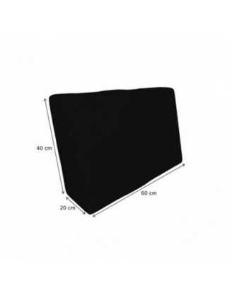 Funda para Cojín de Respaldo Lateral 60x40 cm para Palets Impermeable – Negro