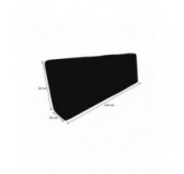 Funda para Cojín de Respaldo 120x40 cm para Palets Impermeable – Negro Funda para Cojín de Respaldo 120x40 cm para Palets Impermeable – Negro