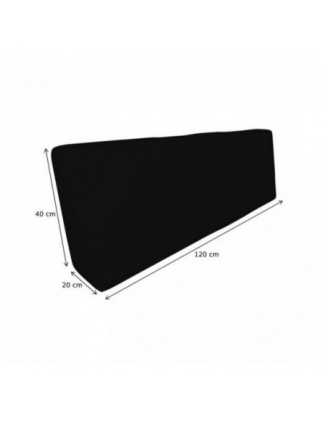 Funda para Cojín de Respaldo 120x40 cm para Palets Impermeable – Negro