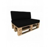 Funda para Cojín de Asiento 120x80 cm para Palets Impermeable – Negro Funda para Cojín de Asiento 120x80 cm para Palets Impermeable – Negro