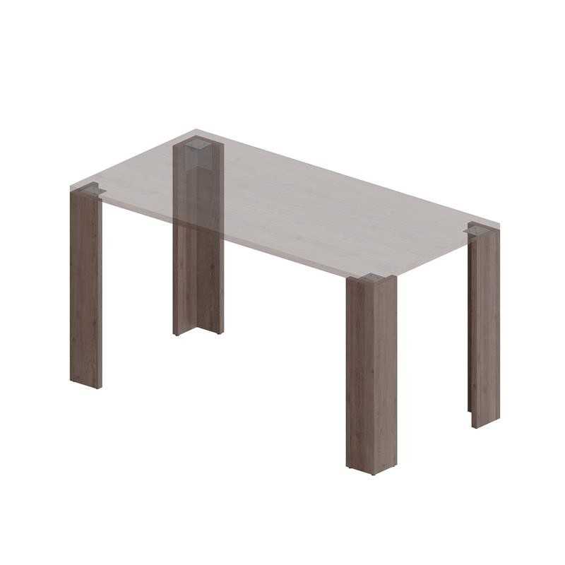 Patas de Mesa, Patas para Muebles, Mesas de la Sala, Patas de la Encimera para Muebles, 13x13x72 cm, Conjunto de 4, Roble Davos