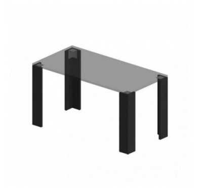 Patas de Mesa, Patas para Muebles, Mesas de la Sala, Patas de la Encimera para Muebles, 13x13x72 cm, Conjunto de 4, Negro