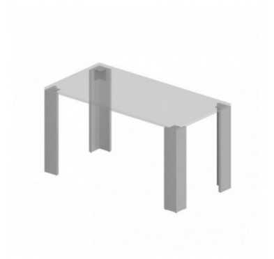 Patas de Mesa, Patas para Muebles, Mesas de la Sala, Patas de la Encimera para Muebles, 13x13x72 cm, Conjunto de 4, Gris Claro