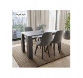 Patas de Mesa, Patas para Muebles, Mesas de la Sala, Patas de la Encimera para Muebles, 13x13x72 cm, Conjunto de 4, Gris