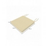 Cojín para banco de jardín, cojín para columpio, cojín de jardín, 50 x 50 x 5 cm, Beige
