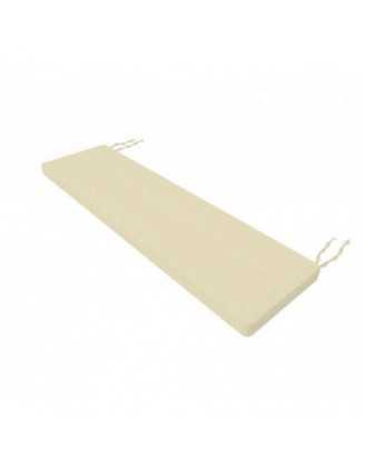 Cojín para banco de jardín, cojín para columpio, cojín de jardín, 110 x 50 x 5 cm, Beige