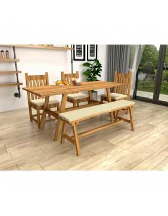 Cojín para banco de jardín, cojín para columpio, cojín de jardín, 110 x 50 x 5 cm, Beige
