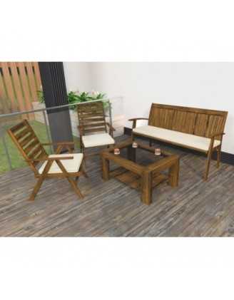 Cojín para banco de jardín, cojín para columpio, cojín de jardín, 110 x 50 x 5 cm, Beige