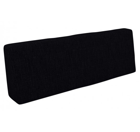 Cojín de Respaldo para Palet 120x40x20/10 Negro