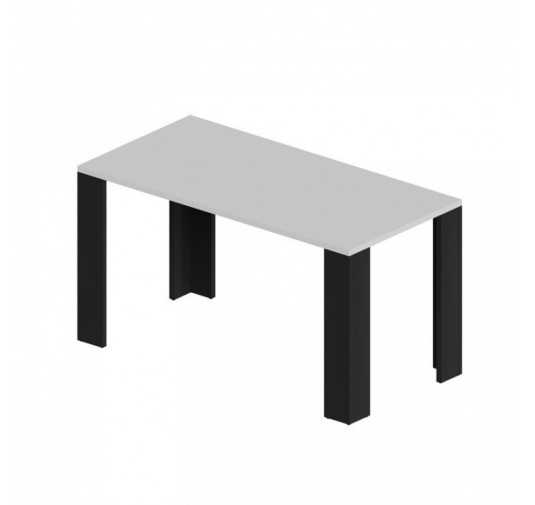 Mesa de Comedor, Mesa de Salón, Mesa de Oficina, Tablero de 2.5 cm, Blanco, 120x80x75 cm