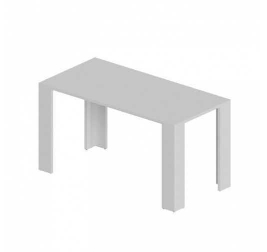 Mesa de Comedor, Mesa de Salón, Mesa de Oficina, Tablero de 2.5 cm, Blanco, 120x60x75 cm