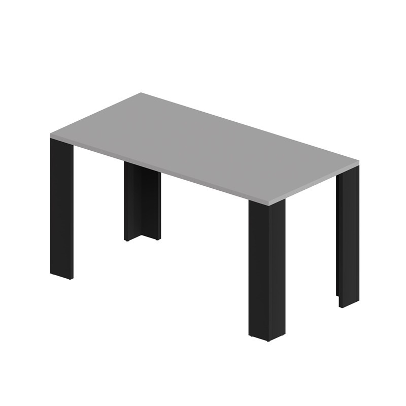 Mesa de Comedor, Mesa de Salón, Mesa de Oficina, Tablero de 2.5 cm, Gris Claro, 120x60x75 cm