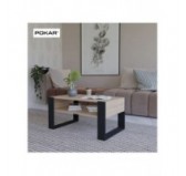 Mesa de centro, Mesa de café para salón, oficina, Roble Sonoma, 60,5 x 53,6 x 45 cm Mesa de centro, Mesa de café para salón, oficina, Roble Sonoma, 60,5 x 53,6 x 45 cm