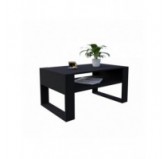 Mesa de centro, Mesa de café para salón, oficina, Negro, 60,5 x 53,6 x 45 cm