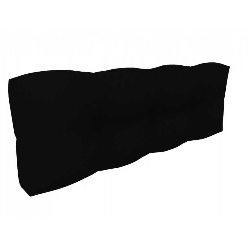 Cojín de Respaldo para Palets, Impermeable, Acolchado, 120x40x12 cm, Negro