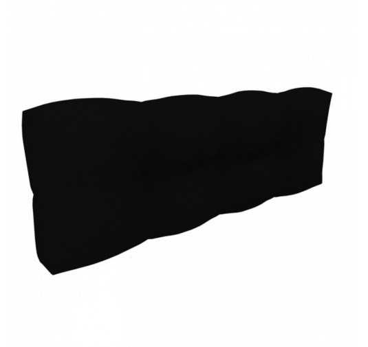 Cojín de Respaldo para Palets, Impermeable, Acolchado, 120x40x12 cm, Negro