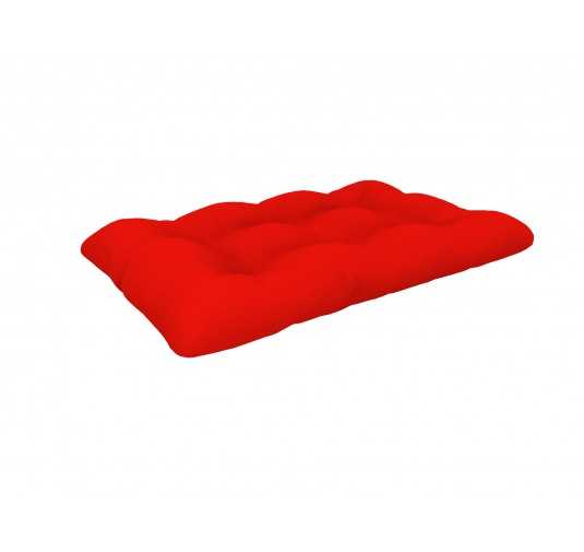 Cojín de Asiento para Palets, Impermeable, Acolchado, 120x80x15 cm, Rojo