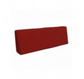 Set de 2 Cojines para Palets, 120x80 cm + 120x40 cm, Rojo