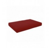 Set de 2 Cojines para Palets, 120x80 cm + 120x40 cm, Rojo