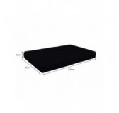 Set de 2 Cojines para Palets 120x80 + 120x40 Negro