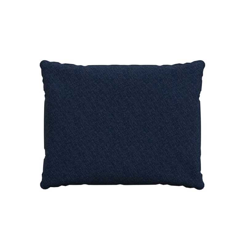 Cojín de respaldo, almohadilla para silla, cojín para asiento de muebles de ratán, cojín de jardín, 50x40x15 cm, Azul Oscuro