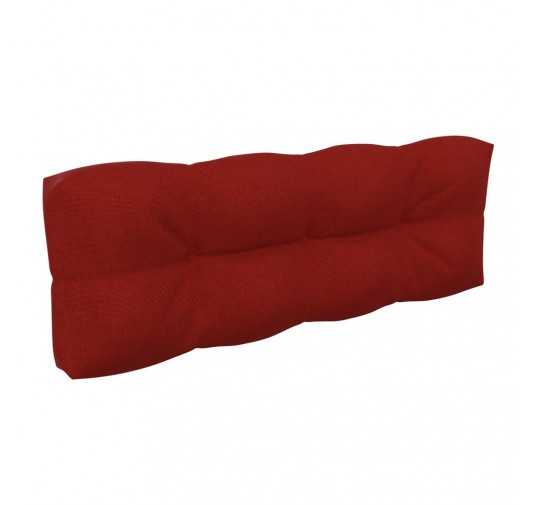 Cojín de Respaldo para Palets, Acolchado, 120x40x12 cm, Rojo