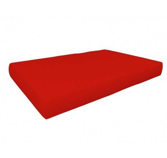 Cojín de Asiento para Palet Impermeable 120x80x15 Rojo