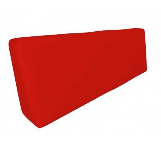 Cojín de Respaldo para Palet Impermeable 120x40x20/10 Rojo