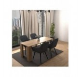 Silla de comedor, silla tapizada, silla de salón, sillón tapizado, antracita