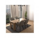 Silla de comedor, silla tapizada, silla de salón, sillón tapizado, gris