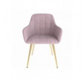 Silla de comedor, silla tapizada, silla de salón, sillón tapizado, rosa