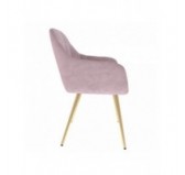 Silla de comedor, silla tapizada, silla de salón, sillón tapizado, rosa