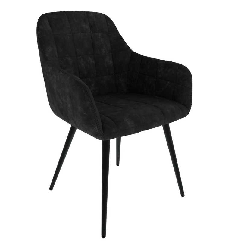 Silla de comedor, negro