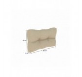 Set de 6 Cojines Acolchados para Palets 120x80 + 120x40 Beige