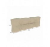 Set de 2 Cojines para Palets - Asiento 120x60 cm + Respaldo 120x60 cm, Acolchado, Beige