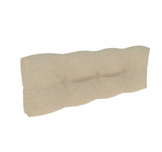 Cojín de Respaldo Acolchado para Palet 120x40x12 Beige