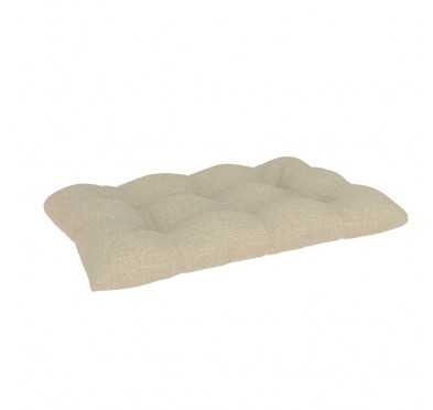 Cojín de Asiento para Palets, Acolchado, 120x60x12 cm, Beige