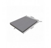 Colchón Plegable para Camping, Viaje, para Invitados 140x195x15 Gris