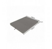 Colchón Plegable para Camping, Viaje, para Invitados Impermeable 140x195x15 Gris