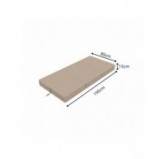 Colchón Plegable para Camping, Viaje, para Invitados 80x195x15 Beige