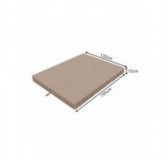 Colchón Plegable para Camping, Viaje, para Invitados 120x195x15 Beige